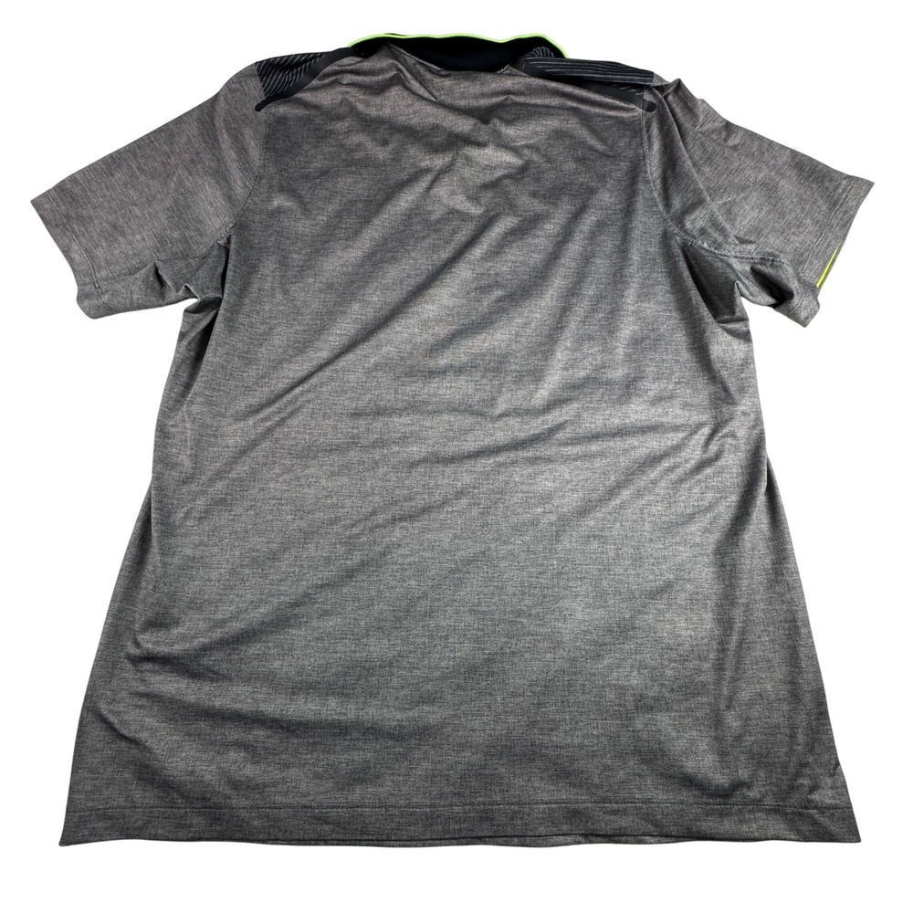 Nike Golf Tour Performance Dri-FIT Polo Shirt Mens Large Gray Black Neon - Picture 10 of 10